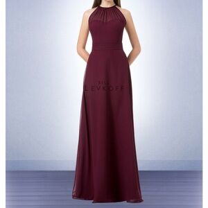 Bill Levkoff Wine, style 1214, Bridesmaid Dress